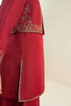 3 Piece Embroidered Silk Suit