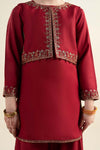 3 Piece Embroidered Silk Suit