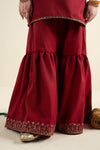 3 Piece Embroidered Silk Suit
