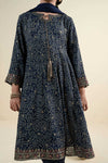 3 Piece Embroidered Raw Silk Suit