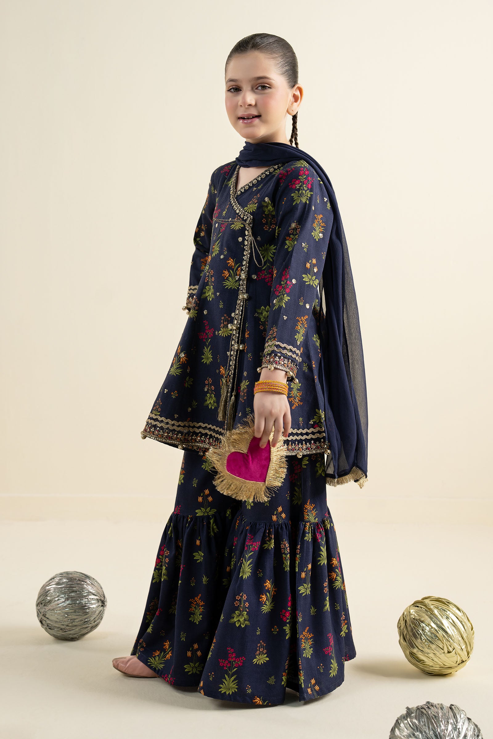 3 Piece Embroidered Khaddar Suit