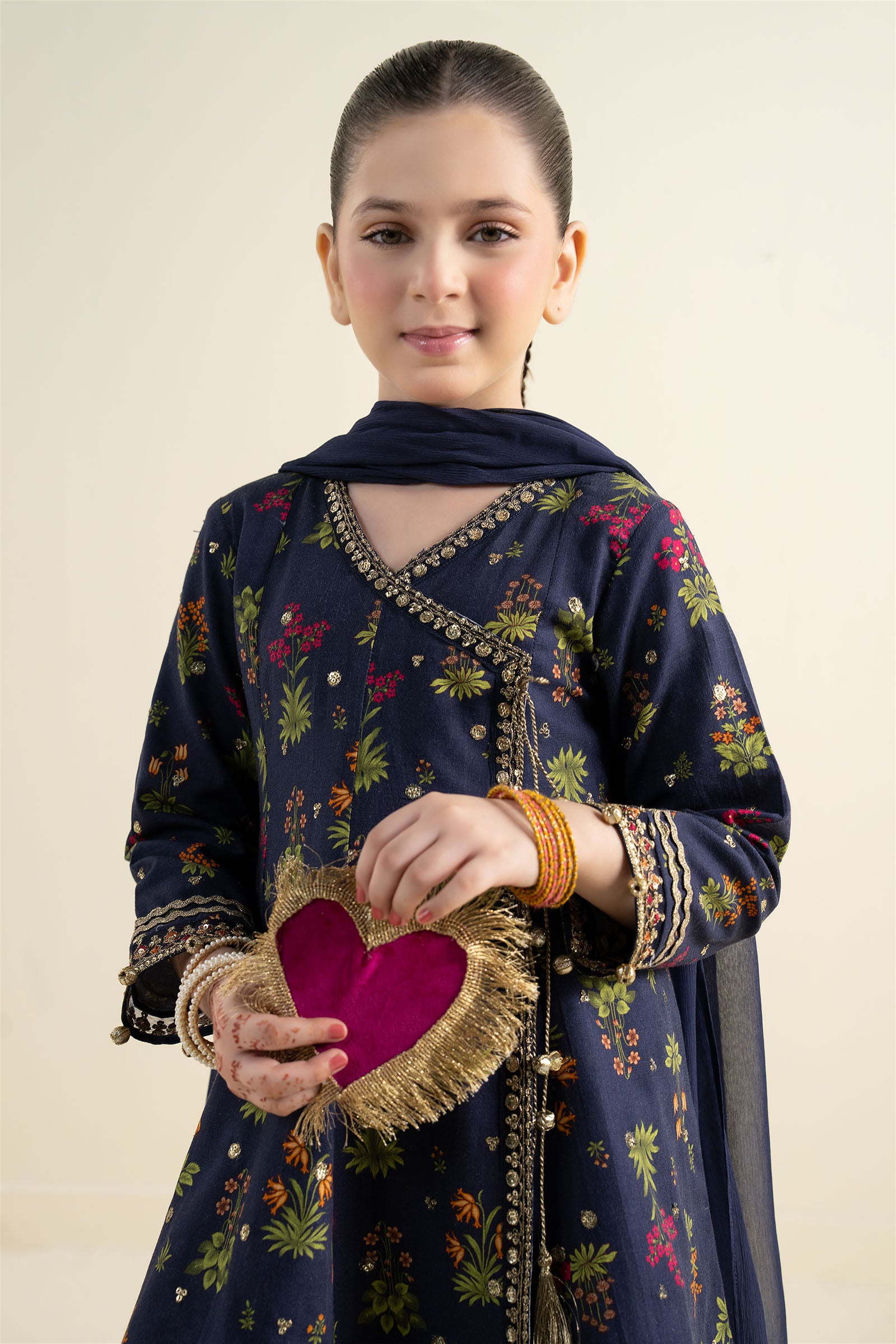 3 Piece Embroidered Khaddar Suit