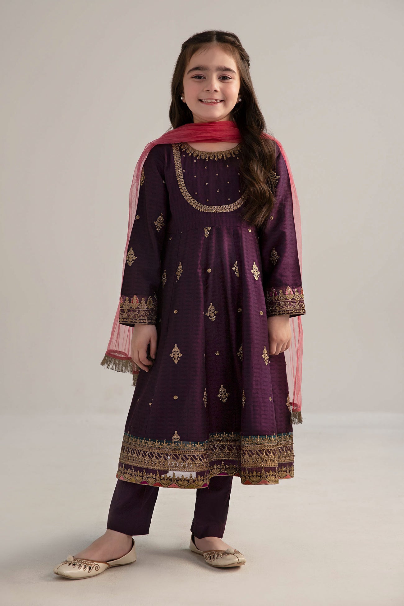 3 Piece Embroidered Dobby Lawn Suit