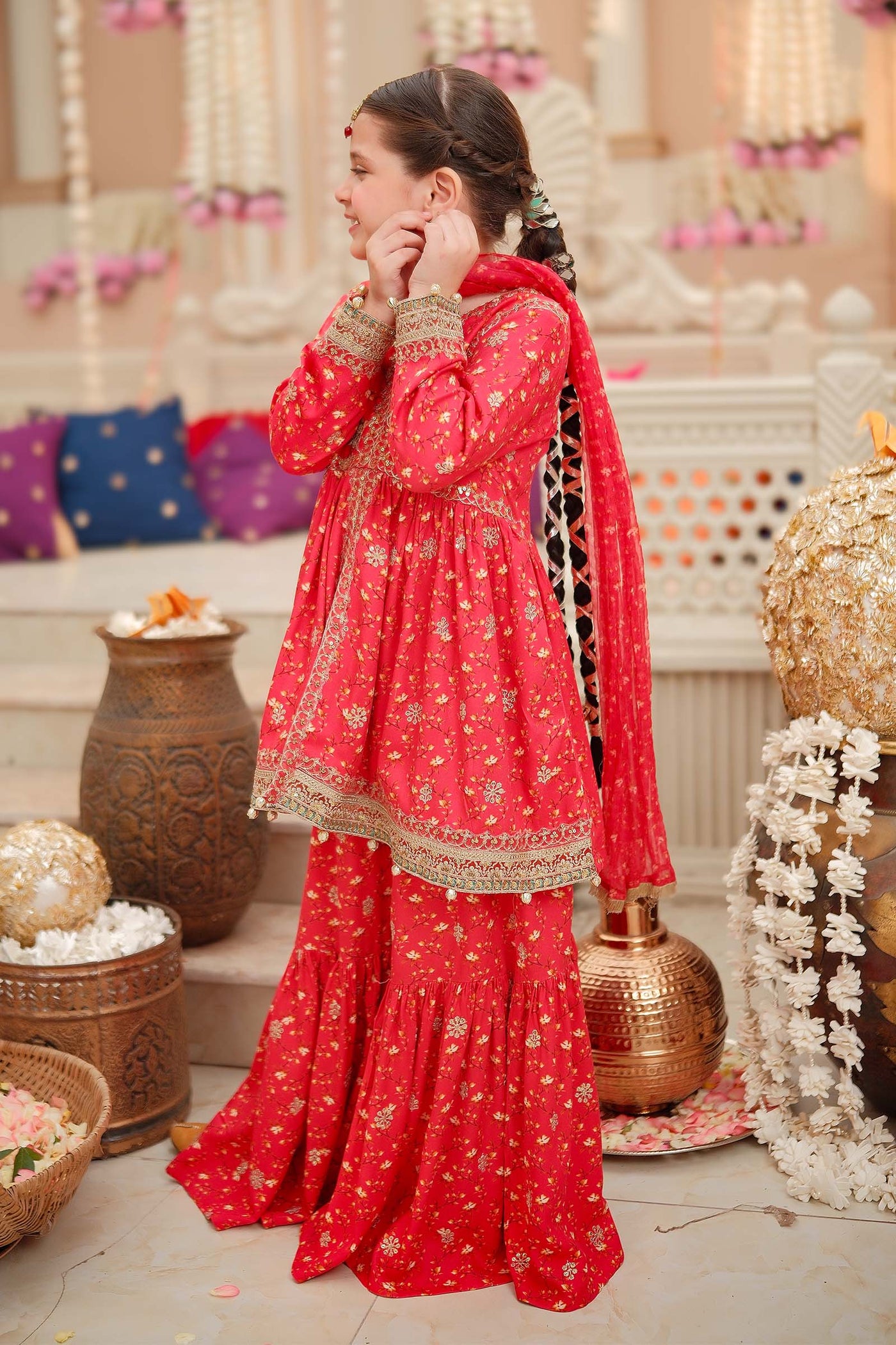 3 Piece Embroidered Marina Twill Suit