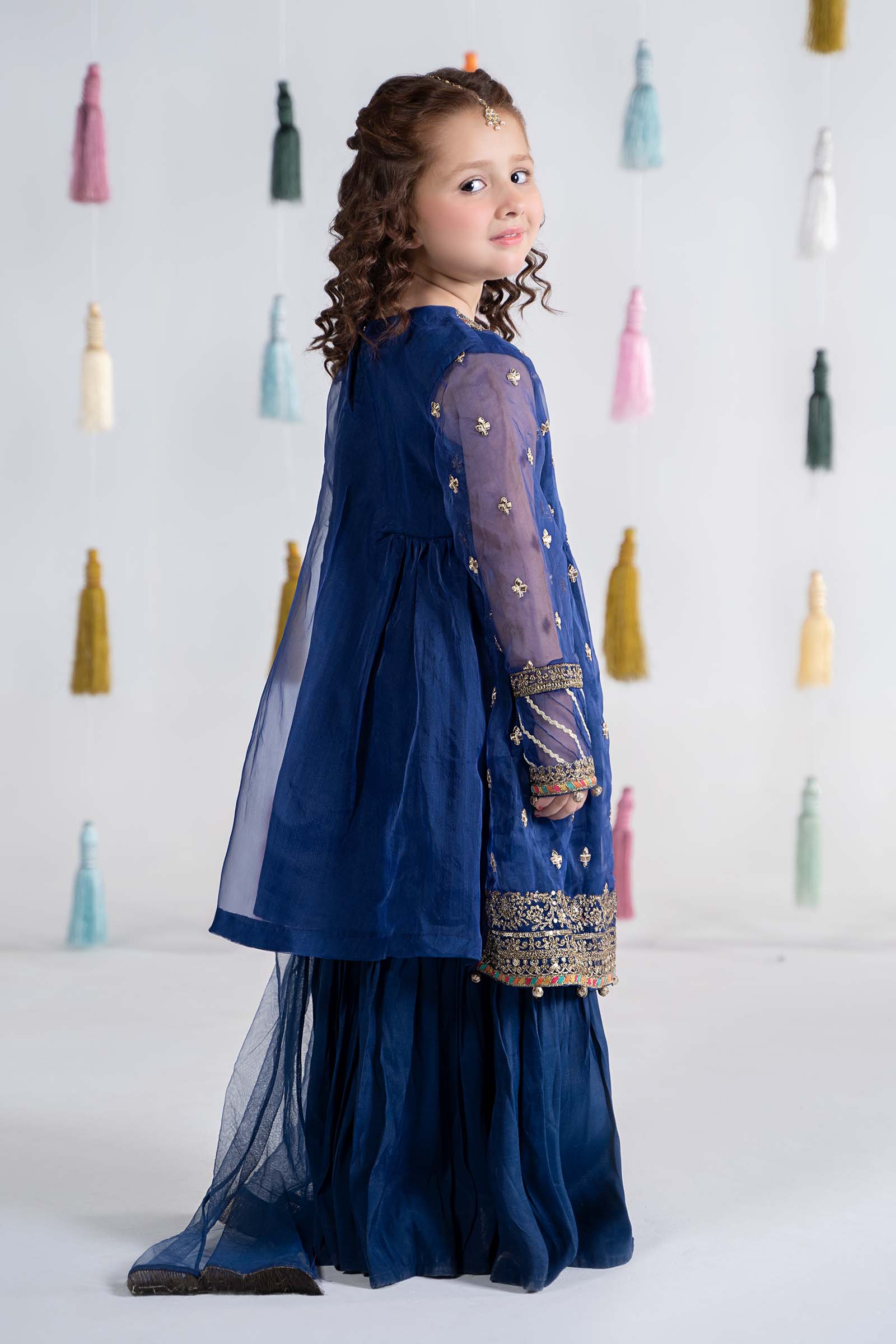 3 Piece Embroidered Organza Suit