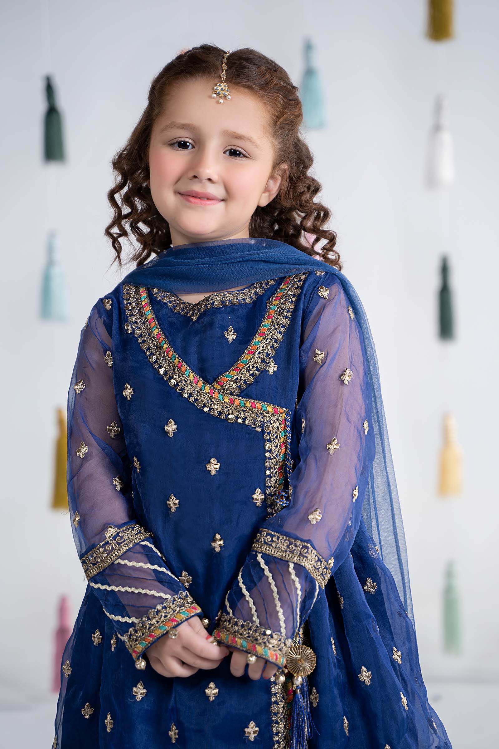 3 Piece Embroidered Organza Suit