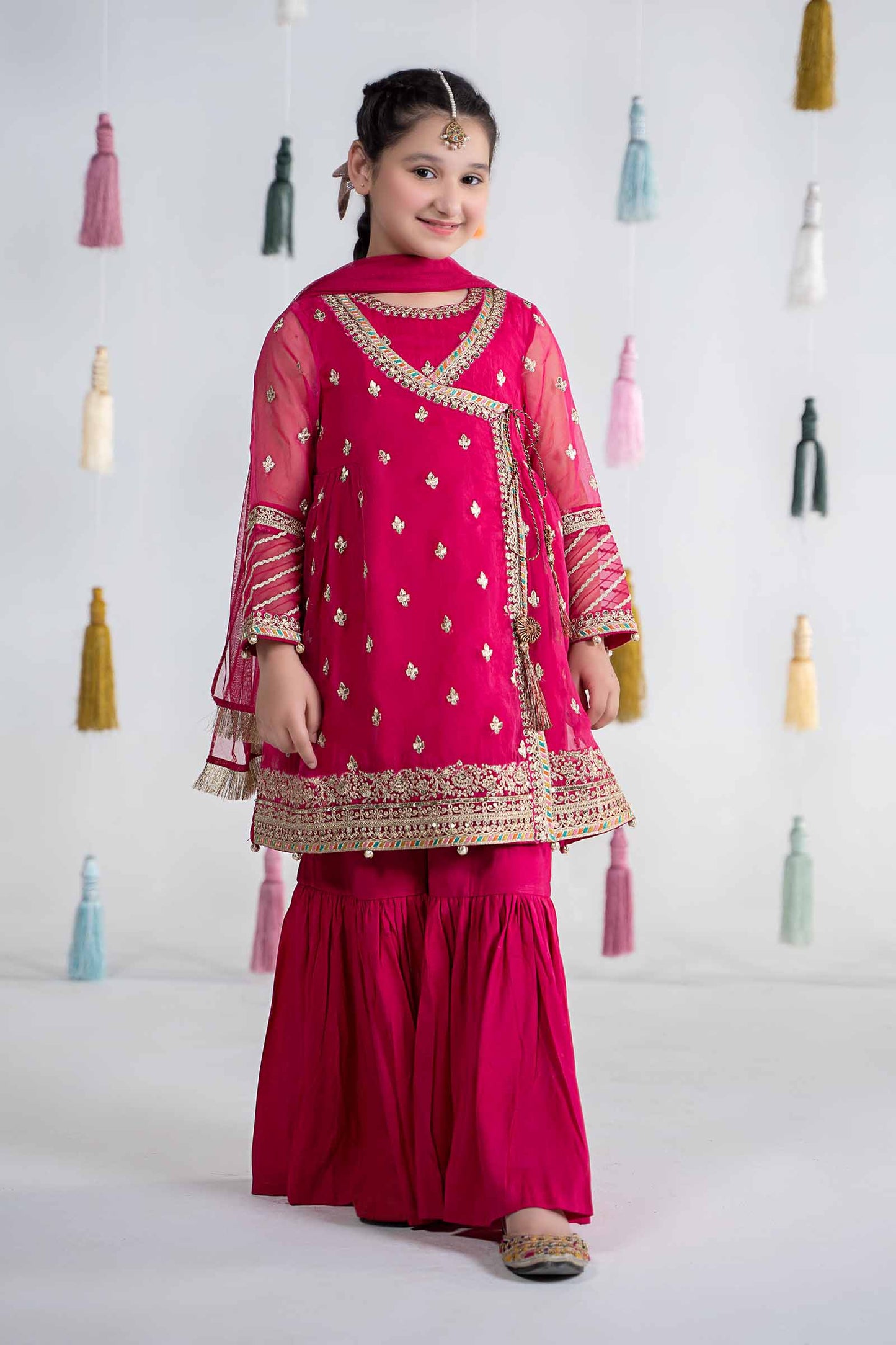 3 Piece Embroidered Organza Suit