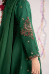 3 Piece Embroidered Bamberg Raw Silk Suit