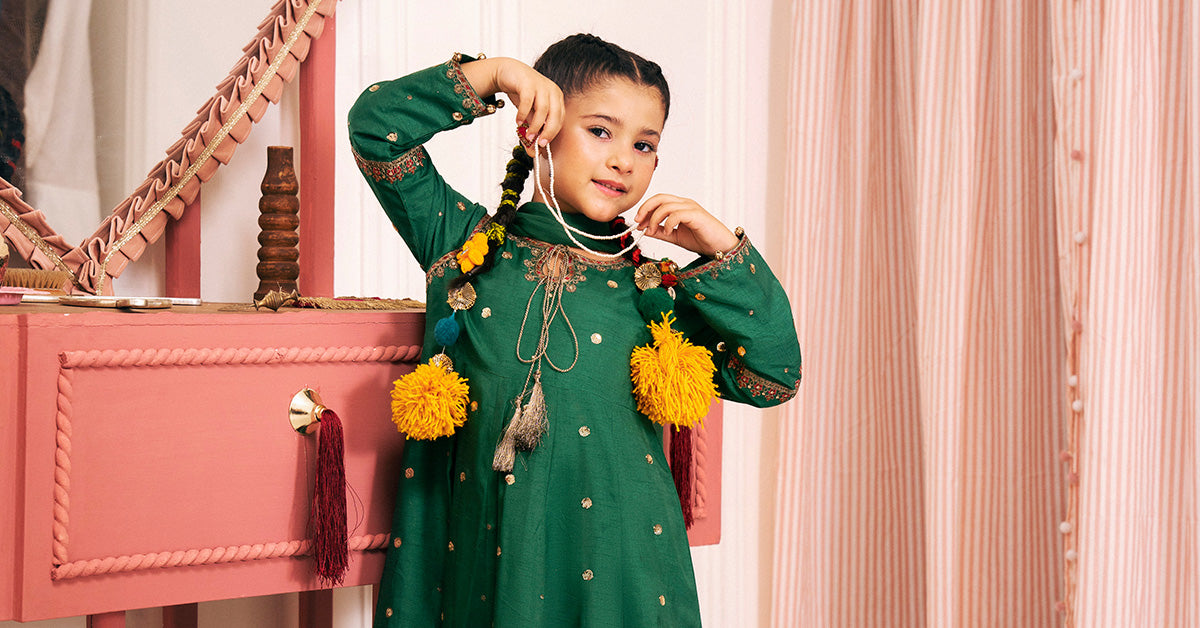 3 Piece Embroidered Bamberg Raw Silk Suit