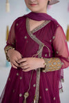 3 Piece Embroidered Net Suit