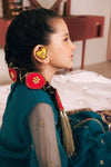 3 Piece Embroidered Net Suit