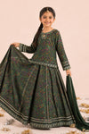 3 Piece Embroidered Raw Silk Suit
