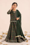 3 Piece Embroidered Raw Silk Suit