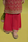 3 Piece Embroidered Organza Suit