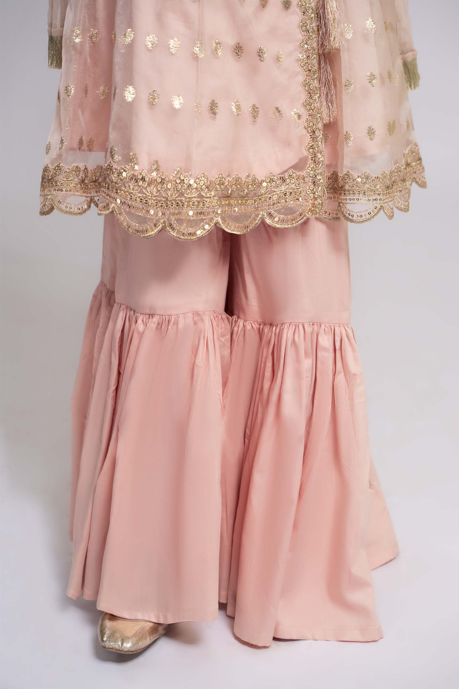 3 Piece Embroidered Organza Suit