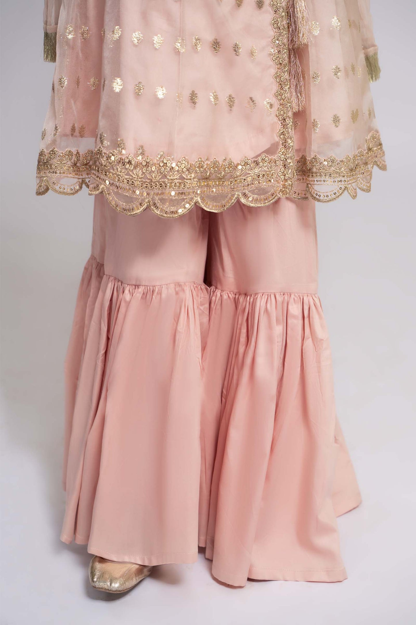 3 Piece Embroidered Organza Suit