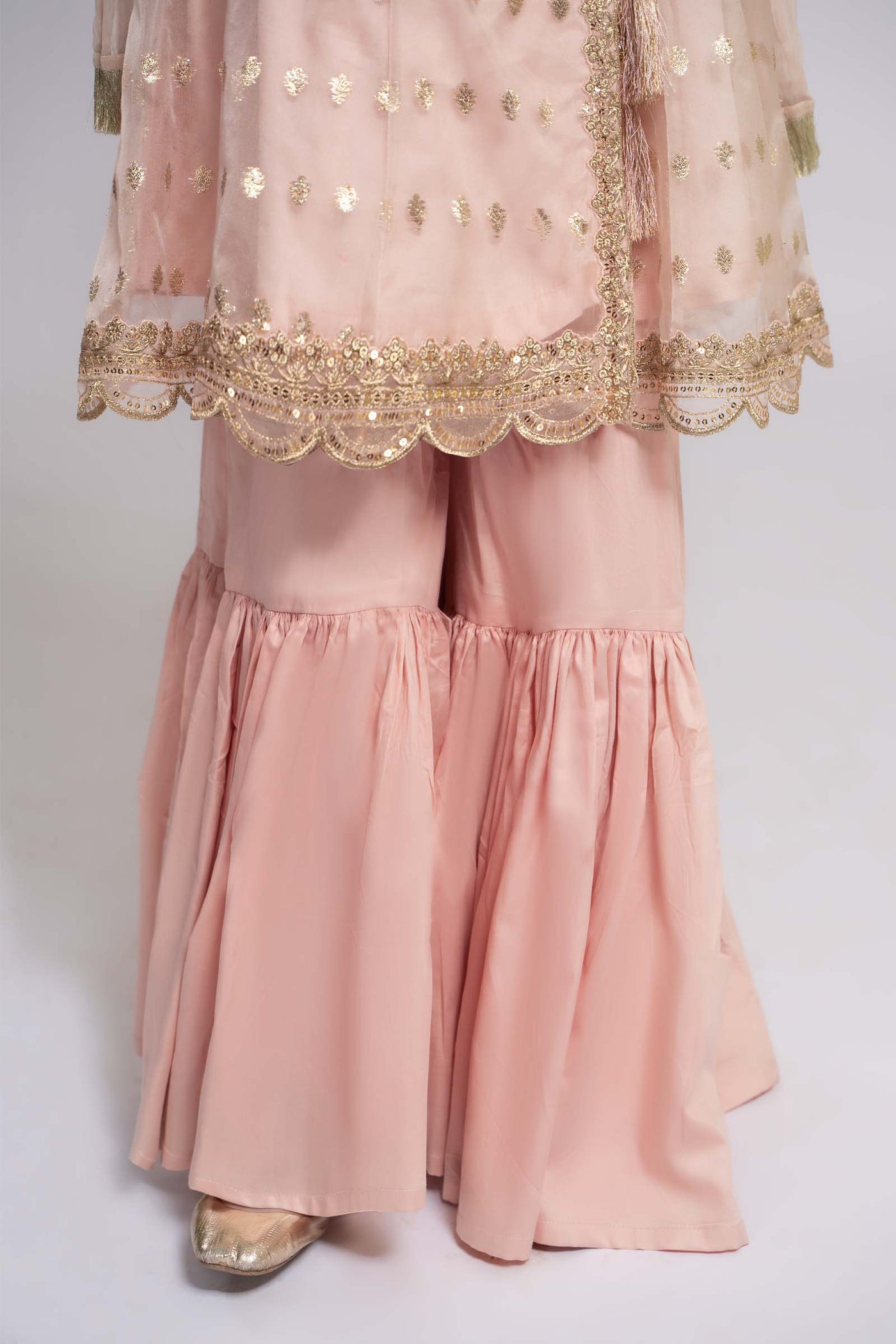 3 Piece Embroidered Organza Suit