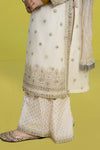 3 Piece Embroidered Organza Suit