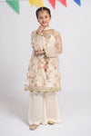3 Piece Embroidered Organza Suit
