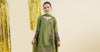 3 Piece Embroidered Raw Silk Suit
