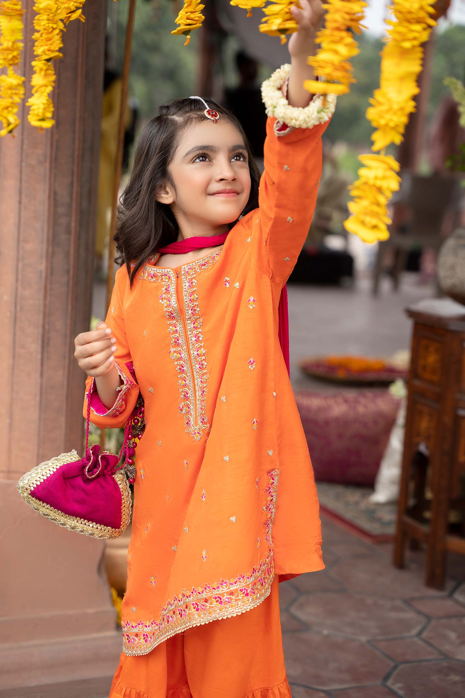 3 Piece Embroidered Silk Suit