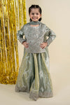3 Piece Embroidered Tissue Suit