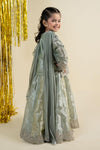 3 Piece Embroidered Tissue Suit