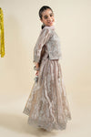 3 Piece Embroidered Tissue Suit