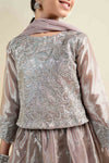 3 Piece Embroidered Tissue Suit