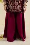 2 Piece Embroidered Velvet Suit