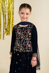3 Piece Embroidered Velvet Suit