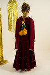 3 Piece Embroidered Velvet Suit