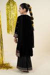 3 Piece Embroidered Velvet Suit