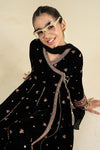 3 Piece Embroidered Velvet Suit