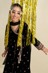 3 Piece Embroidered Velvet Suit