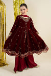 3 Piece Embroidered Velvet Suit
