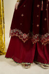 3 Piece Embroidered Velvet Suit