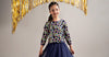 2 Piece Embroidered Net Suit