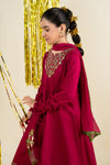 3 Piece Embroidered Satin Suit