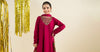 3 Piece Embroidered Satin Suit
