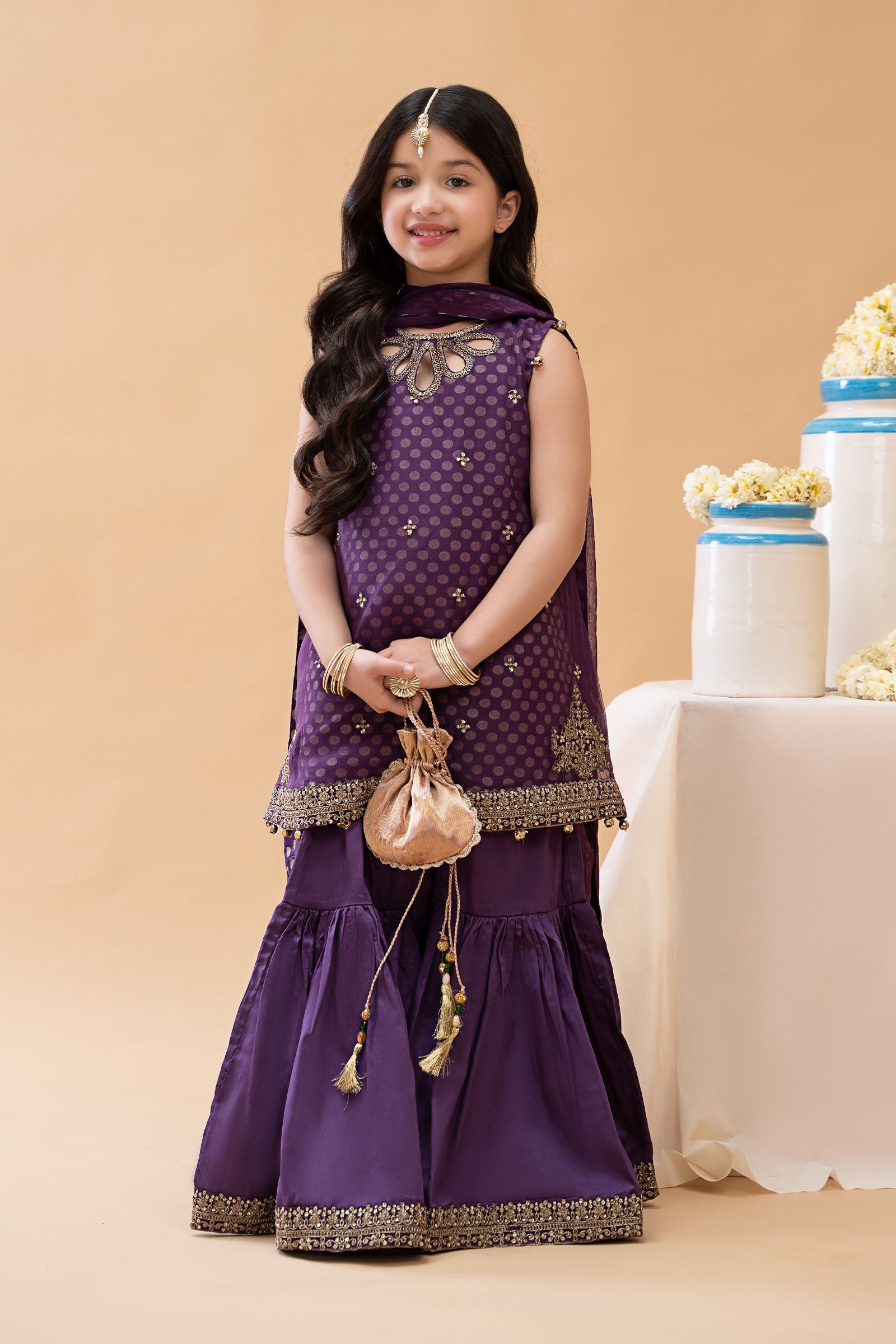3 Piece Embroidered Suit