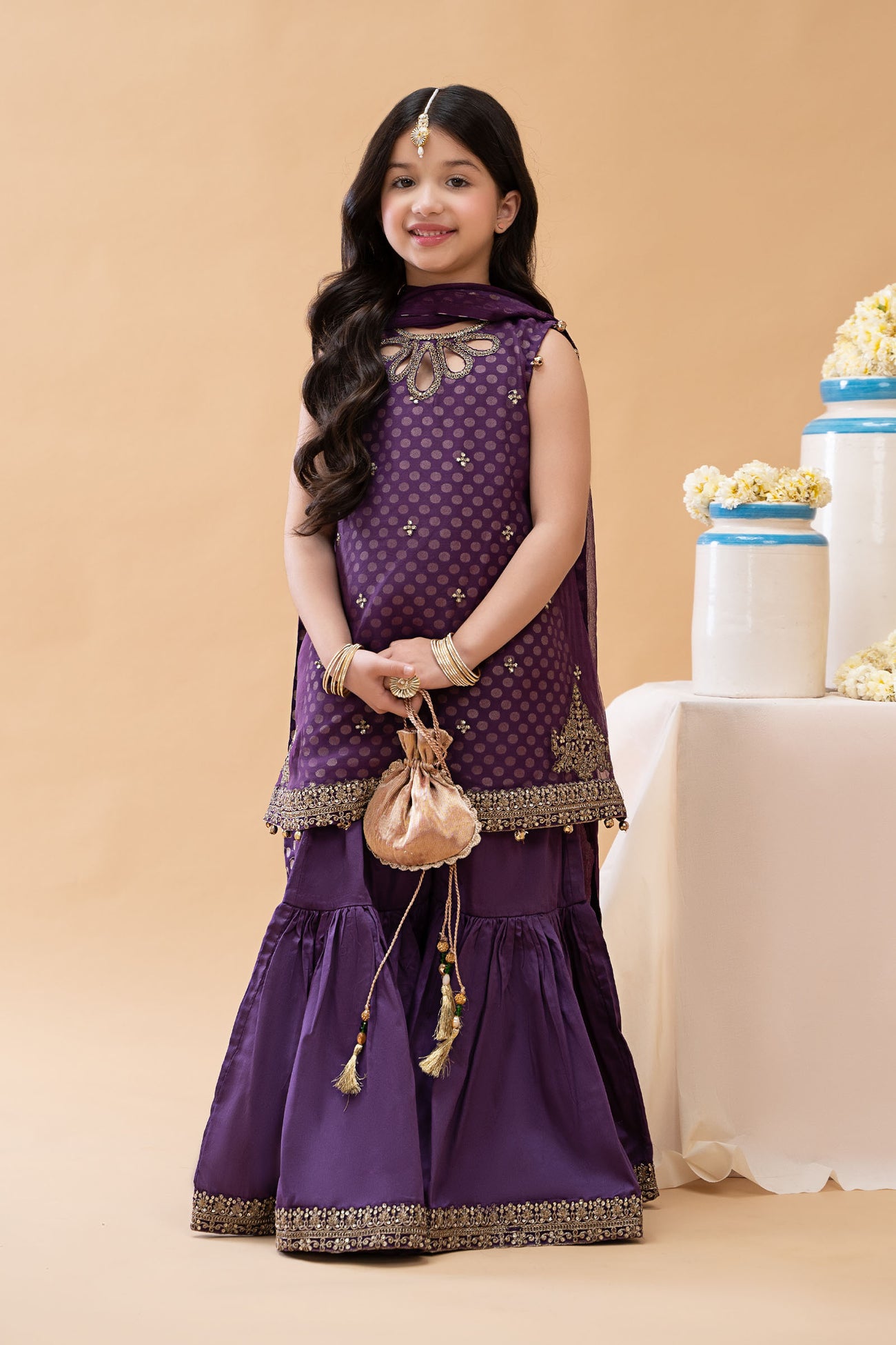 3 Piece Embroidered Suit