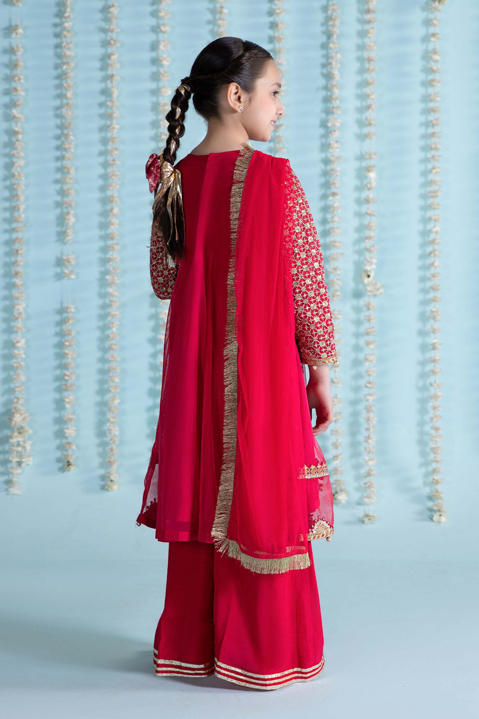 3 Piece Embroidered Net Suit