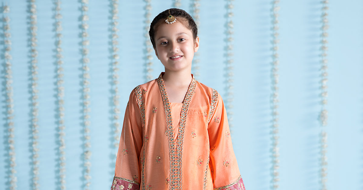 3 Piece Embroidered Paper Cotton Suit