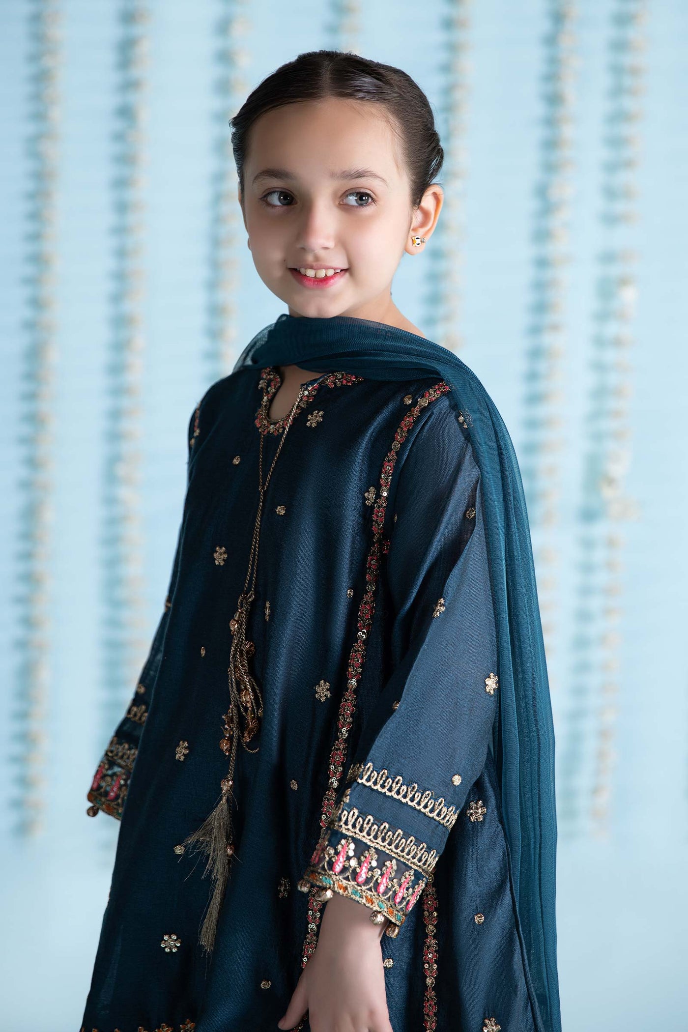 3 Piece Embroidered Yarn Dyed Suit