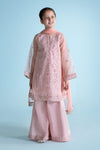 3 Piece Embroidered Organza Suit