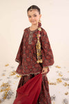 3 Piece Embroidered Raw Silk Suit