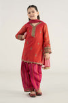 3 Piece Embroidered Khadi Net Suit
