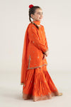 3 Piece Embroidered Raw Silk Suit