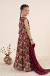 3 Piece Embroidered Raw Silk Suit